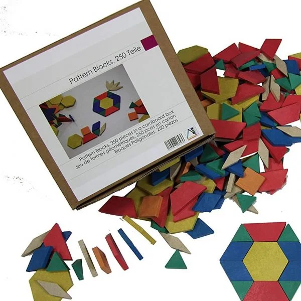 Wooden Pattern Blocks 250pcs